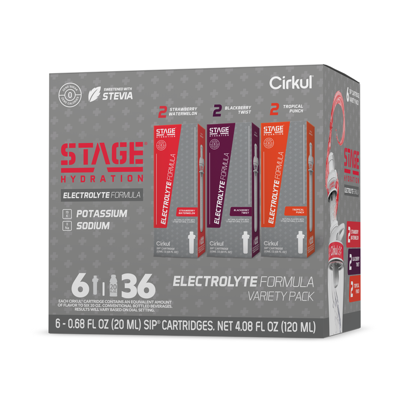 Vitamin-Infused Stage 6-Pack Variety Pack 4ZSP - Zero-Calorie Multi-Flavor Sip Pods for Water Bottle - Default Title