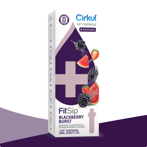 Natural Fruit Flavored FitSip Blackberry Burst Z16Q - Zero-Calorie Multi-Flavor Sip Pods for Water Bottle - Default Title