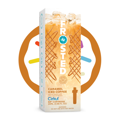Natural Fruit Flavored Frosted Caramel Iced Coffee 9HCZ - Electrolyte Hydration Enhanced Taste Cartridges - Default Title
