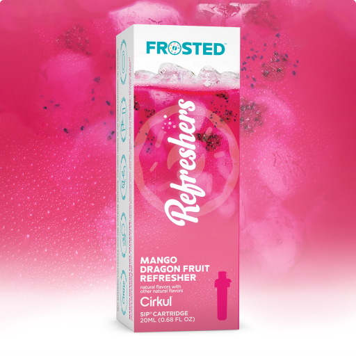 Sugar-Free Frosted Mango Dragon Fruit Refresher 5X1T - Sugar-Free Fruit Flavor Cartridge Refill - Default Title