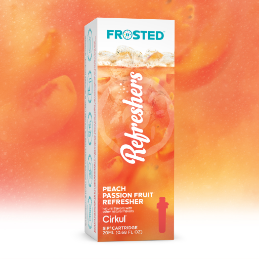 Natural Fruit Flavored Frosted Peach Passion Fruit Refresher D3BS - Electrolyte Hydration Enhanced Taste Cartridges - Default Title