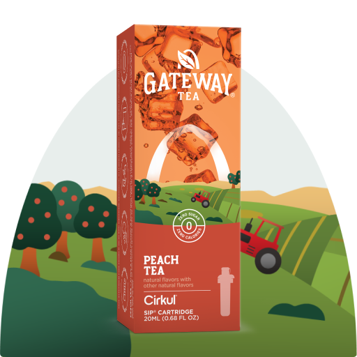 Vitamin-Infused Gateway Peach Tea 97HL - Zero-Calorie Multi-Flavor Sip Pods for Water Bottle - Default Title