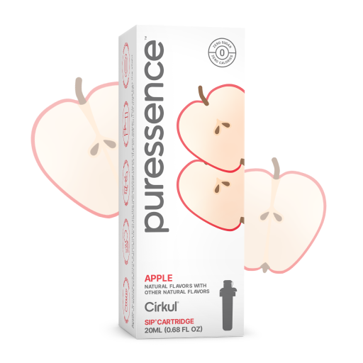 Natural Fruit Flavored Puressence Apple (Unsweetened) IZL9 - Zero-Calorie Multi-Flavor Sip Pods for Water Bottle - Default Title