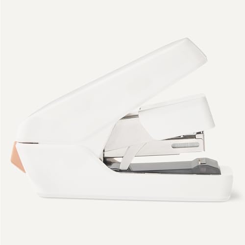 upgraded Basics Office Heavy Duty Stapler, Flat Clinch, Effortless, 40 Set