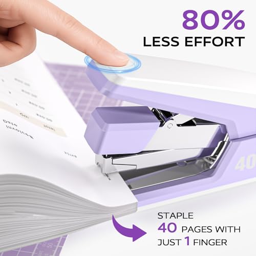 Smart Home MARSROCK Effortless Stapler for Desk with 40-50 Sheet Capacity, 2000