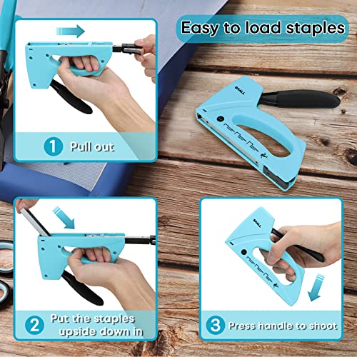 Modern SHALL Light Duty Staple Gun for Wood - Upholstery Staple Set