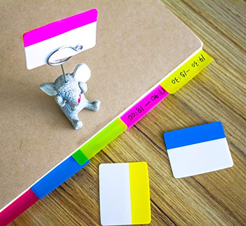 500 Pieces Tabs 2 Inch Sticky Index Tabs,