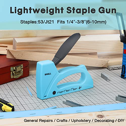 Modern SHALL Light Duty Staple Gun for Wood - Upholstery Staple Set