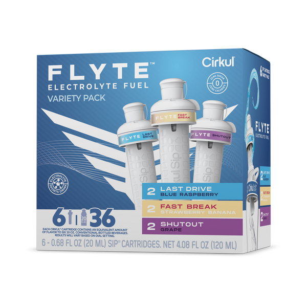 Refreshing Electrolyte Flyte 6-Pack Variety Pack MMZB - Zero-Calorie Multi-Flavor Sip Pods for Water Bottle - Default Title