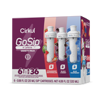 Refreshing Electrolyte GoSip 6-Pack Variety Pack CB6Q - Electrolyte Hydration Enhanced Taste Cartridges - Default Title
