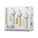 Sugar-Free Puressence 6-Pack Variety Pack 3T3F - Zero-Calorie Multi-Flavor Sip Pods for Water Bottle - Default Title