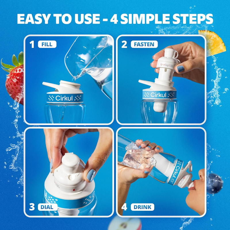 Zero-Calorie FitSip 6-Pack Variety Pack HE3H - Electrolyte Hydration Enhanced Taste Cartridges Detail