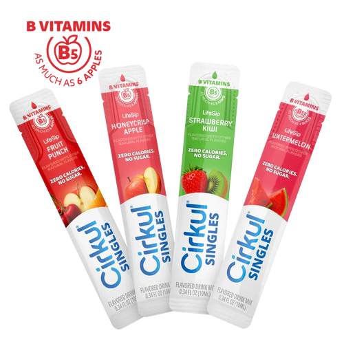 Natural Fruit Flavored 16-Pack  Singles LifeSip Bundle TIN3 - Sugar-Free Fruit Flavor Cartridge Refill - Default Title