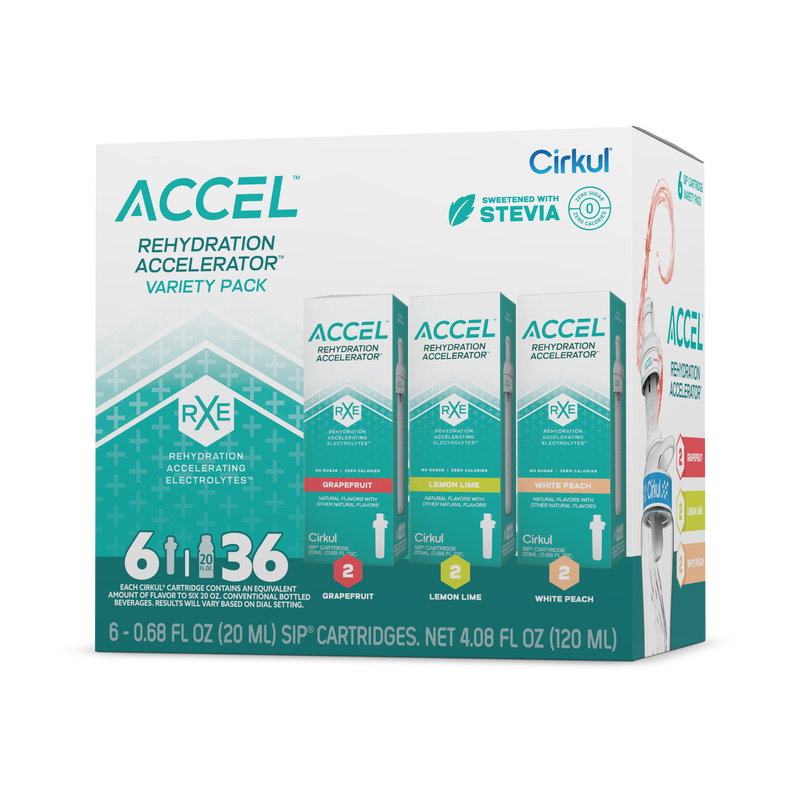 Vitamin-Infused Accel 6-Pack Variety Pack IZ9I - Electrolyte Hydration Enhanced Taste Cartridges - Default Title