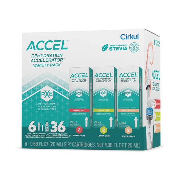 Vitamin-Infused Accel 6-Pack Variety Pack IZ9I - Electrolyte Hydration Enhanced Taste Cartridges - Default Title