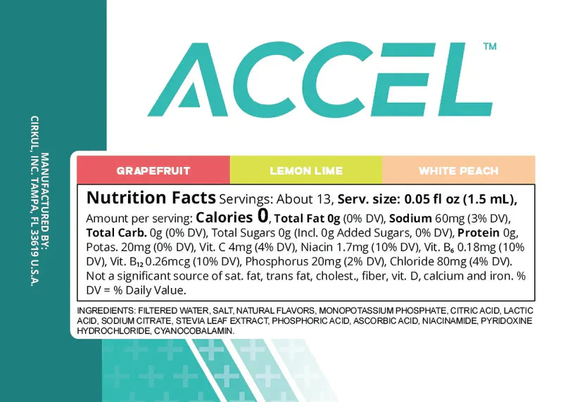 Vitamin-Infused Accel 6-Pack Variety Pack IZ9I - Electrolyte Hydration Enhanced Taste Cartridges Detail