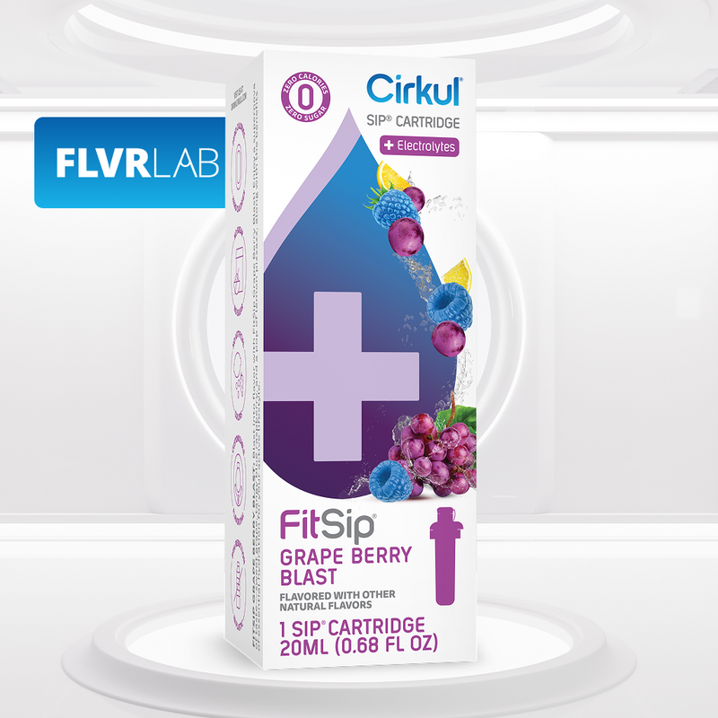 Natural Fruit Flavored FitSip Grape Berry Blast DPFR - Electrolyte Hydration Enhanced Taste Cartridges - Default Title