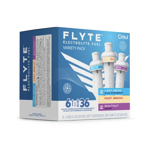 Refreshing Electrolyte Flyte 6-Pack Variety Pack MMZB - Zero-Calorie Multi-Flavor Sip Pods for Water Bottle Detail