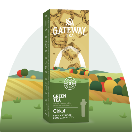 Natural Fruit Flavored Gateway Green Tea P45Z - Electrolyte Hydration Enhanced Taste Cartridges - Default Title