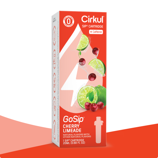 Natural Fruit Flavored GoSip Cherry Limeade 1XY7 - Electrolyte Hydration Enhanced Taste Cartridges - Default Title