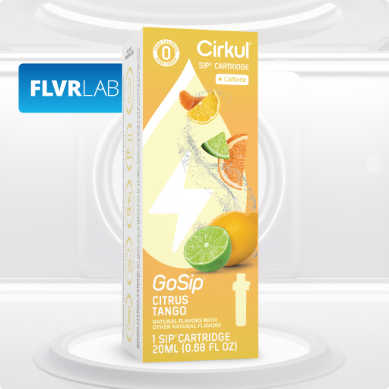Natural Fruit Flavored GoSip Citrus Tango NOZA - Electrolyte Hydration Enhanced Taste Cartridges - Default Title
