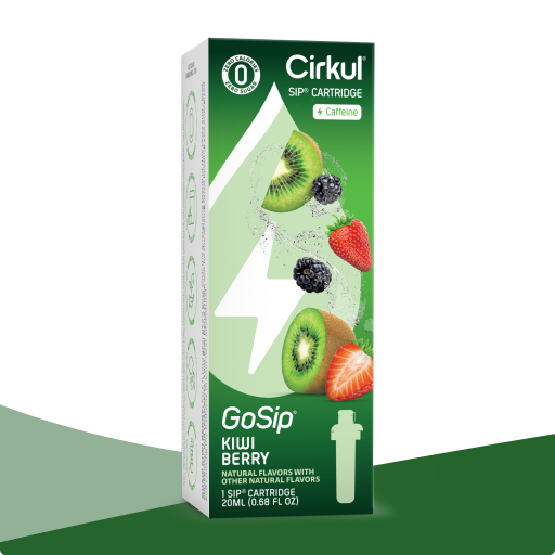 Zero-Calorie GoSip Kiwi Berry FTUR - Electrolyte Hydration Enhanced Taste Cartridges - Default Title