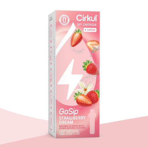 Zero-Calorie GoSip Strawberry Dream OAF9 - Electrolyte Hydration Enhanced Taste Cartridges - Default Title