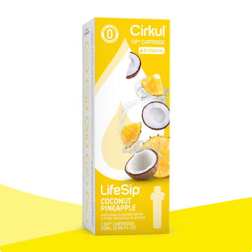 Vitamin-Infused LifeSip Coconut Pineapple 4960 - Electrolyte Hydration Enhanced Taste Cartridges - Default Title