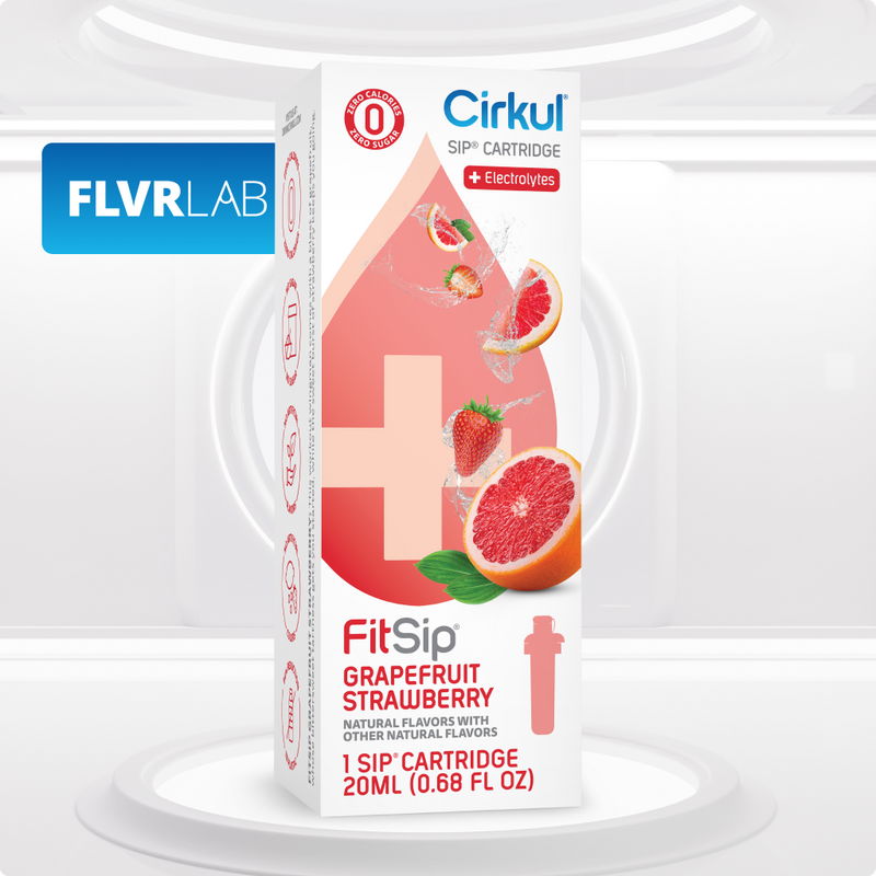 Sugar-Free FitSip Grapefruit Strawberry QAST - Zero-Calorie Multi-Flavor Sip Pods for Water Bottle - Default Title