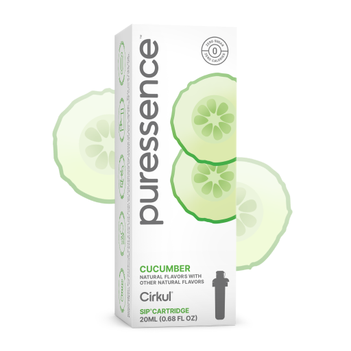 Sugar-Free Puressence Cucumber (Unsweetened) 5WHH - Zero-Calorie Multi-Flavor Sip Pods for Water Bottle - Default Title
