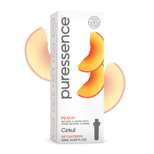Zero-Calorie Puressence Peach (Unsweetened) 2E7U - Zero-Calorie Multi-Flavor Sip Pods for Water Bottle - Default Title