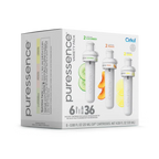 Sugar-Free Puressence 6-Pack Variety Pack 3T3F - Zero-Calorie Multi-Flavor Sip Pods for Water Bottle Detail
