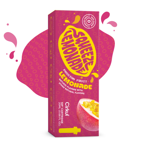 Zero-Calorie Squeeze Passion Fruit Lemonade 2Z80 - Sugar-Free Fruit Flavor Cartridge Refill - Default Title
